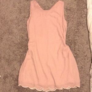 Light Pink Casual Sun Dress